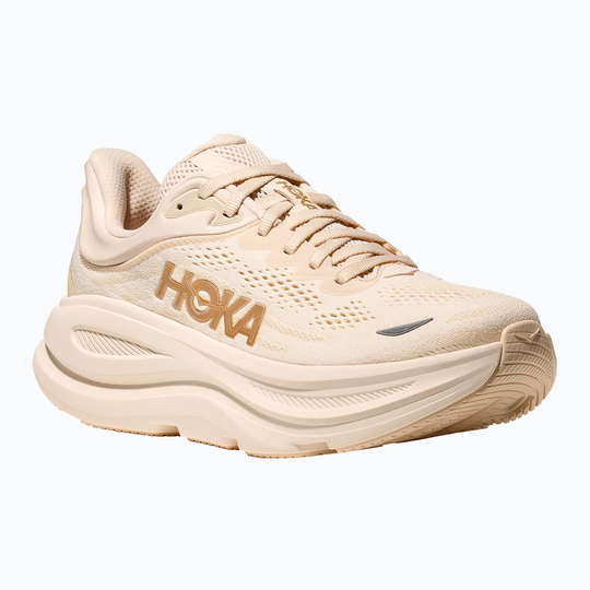 Bondi 9 ultra-cushioned running shoe with breathable mesh and Durabrasion Rubber outsole.
