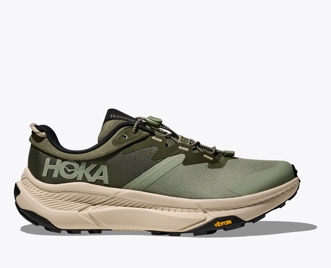 M Transport sneaker with sustainable design, quick lacing, and Vibram® EcoStep Natural sole.