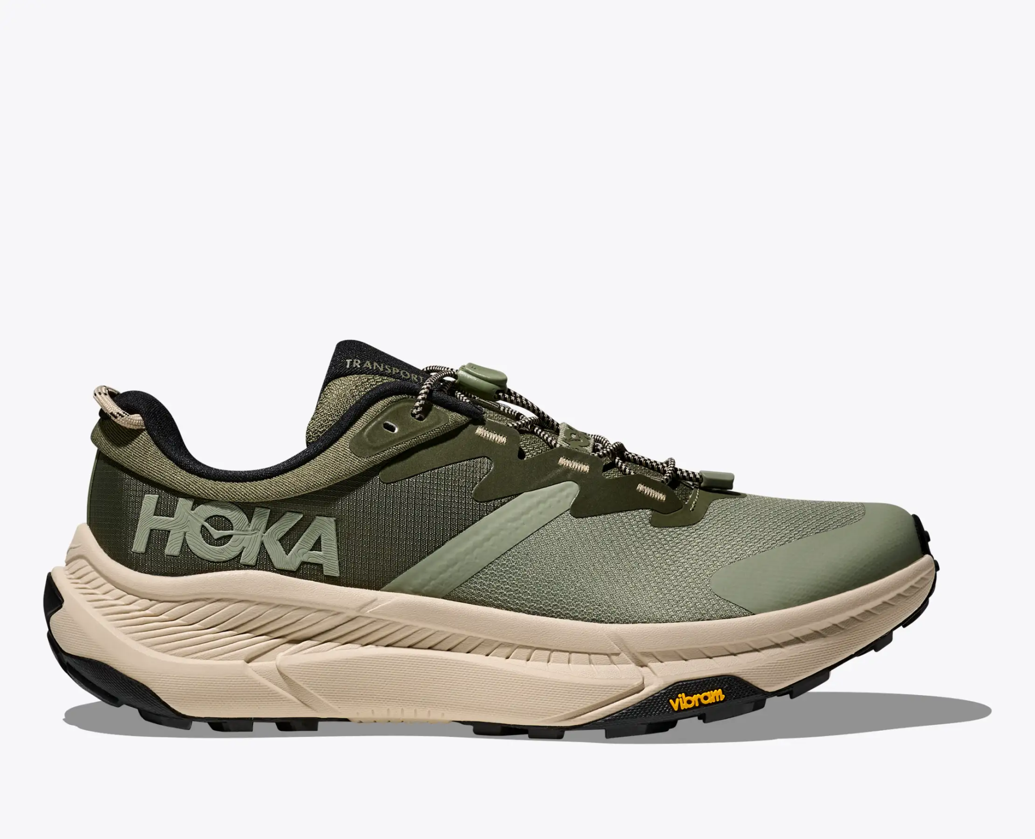 M Transport sneaker with sustainable design, quick lacing, and Vibram® EcoStep Natural sole.