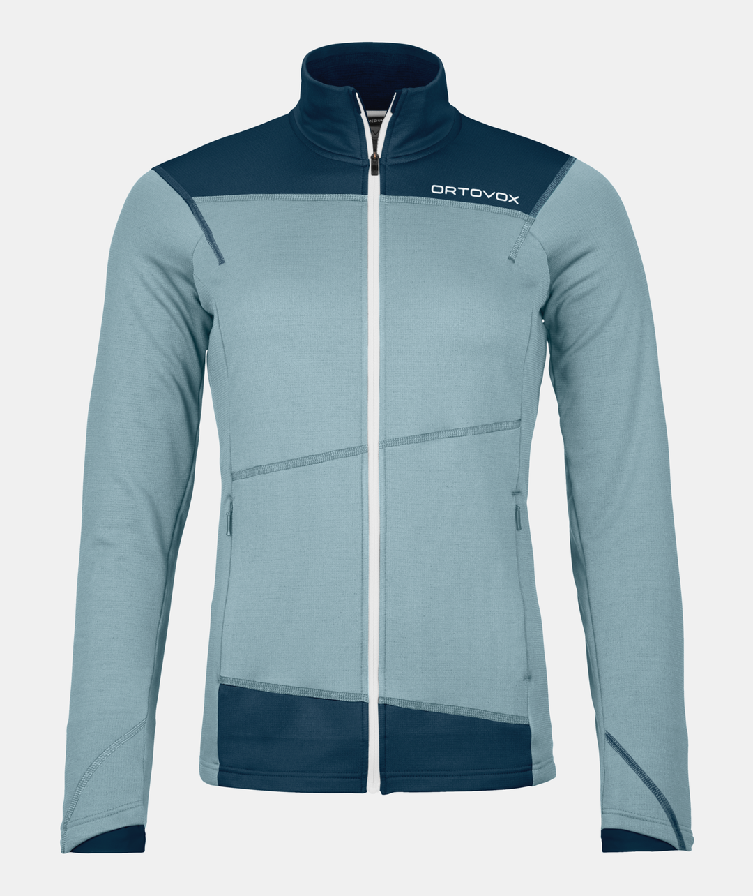 Women's versatile and breathable fleece light jacket with front pockets and ergonomic design.
