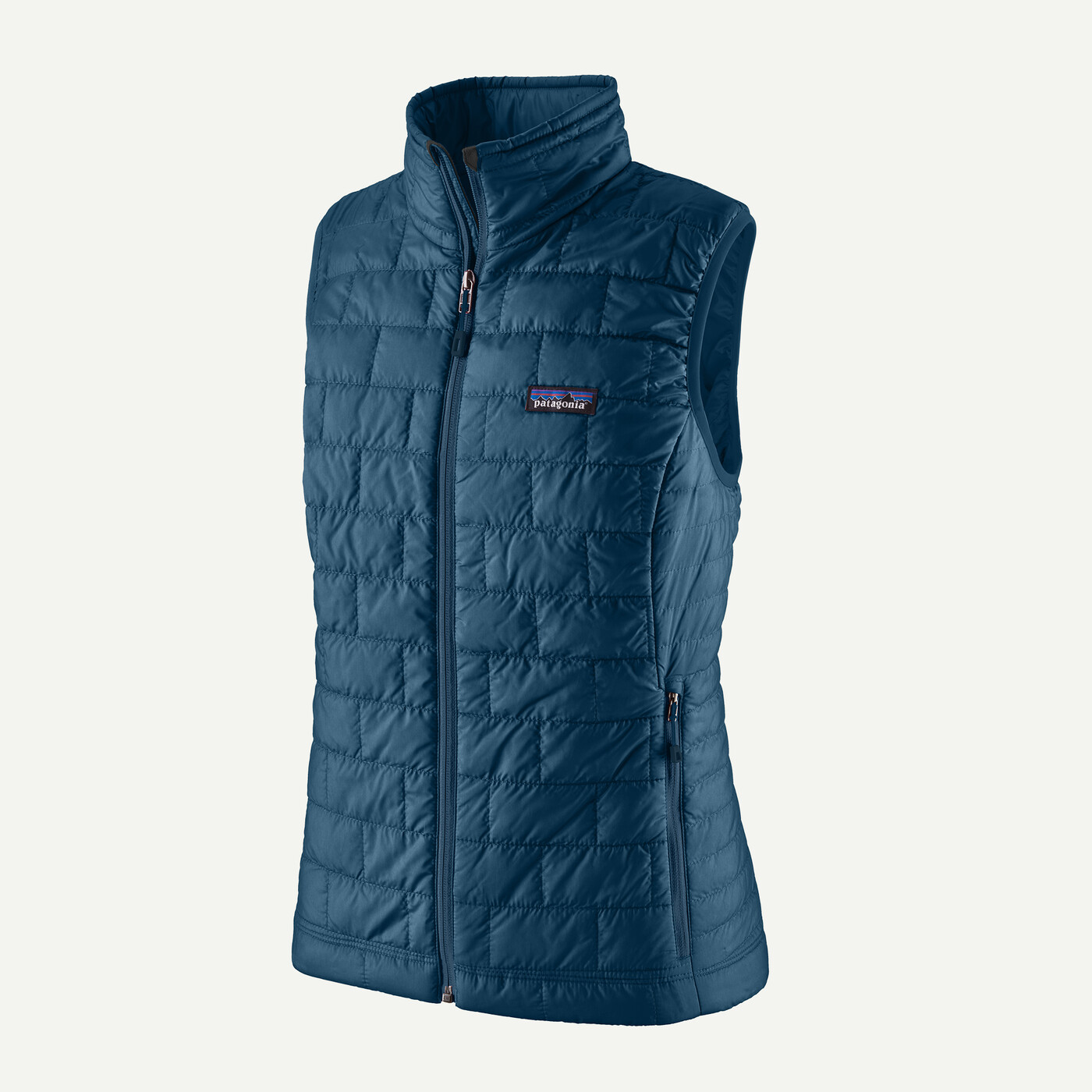 W's Nano Puff Vest with PrimaLoft® Gold Insulation, windproof and water-resistant, made from 100% recycled polyester.