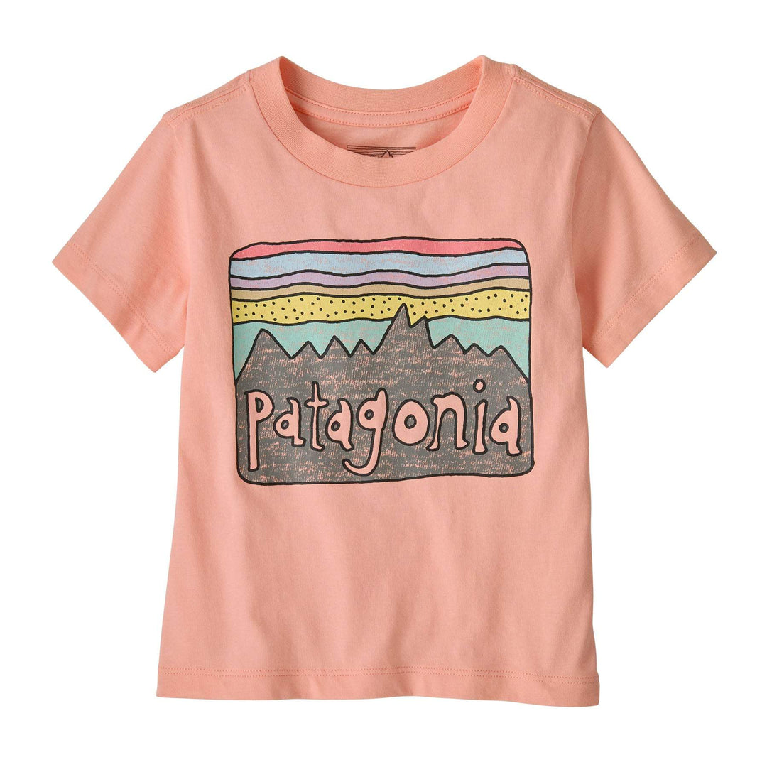 Baby Fitz Roy Skies T-Shirt made from 100% Regenerative Organic Certified cotton.