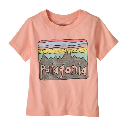 Baby Fitz Roy Skies T-Shirt made from 100% Regenerative Organic Certified cotton.