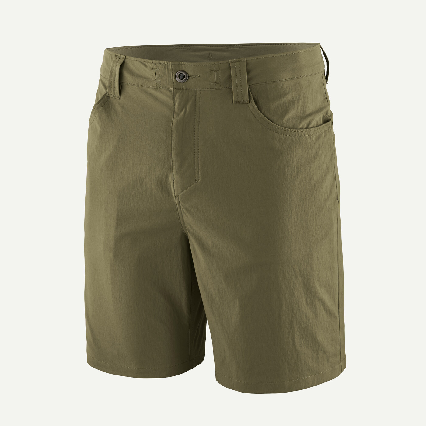 Versatile hiking shorts in recycled nylon with water-repellent finish.