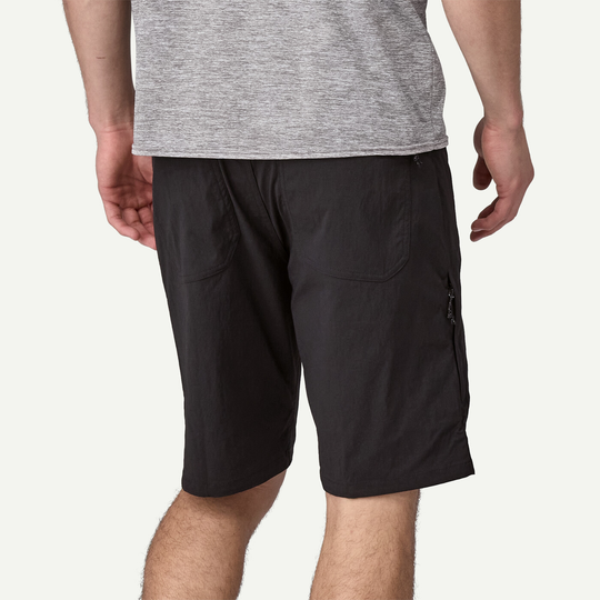 Men's Quandary Shorts, nylon recycled, hiking, black, versatile, comfortable.