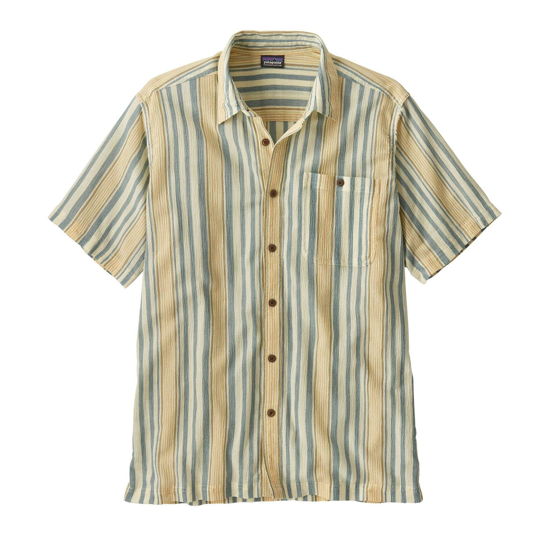M's AC Shirt Camicia leggera in cotone organico a righe, con bottoni e tasca sul petto.