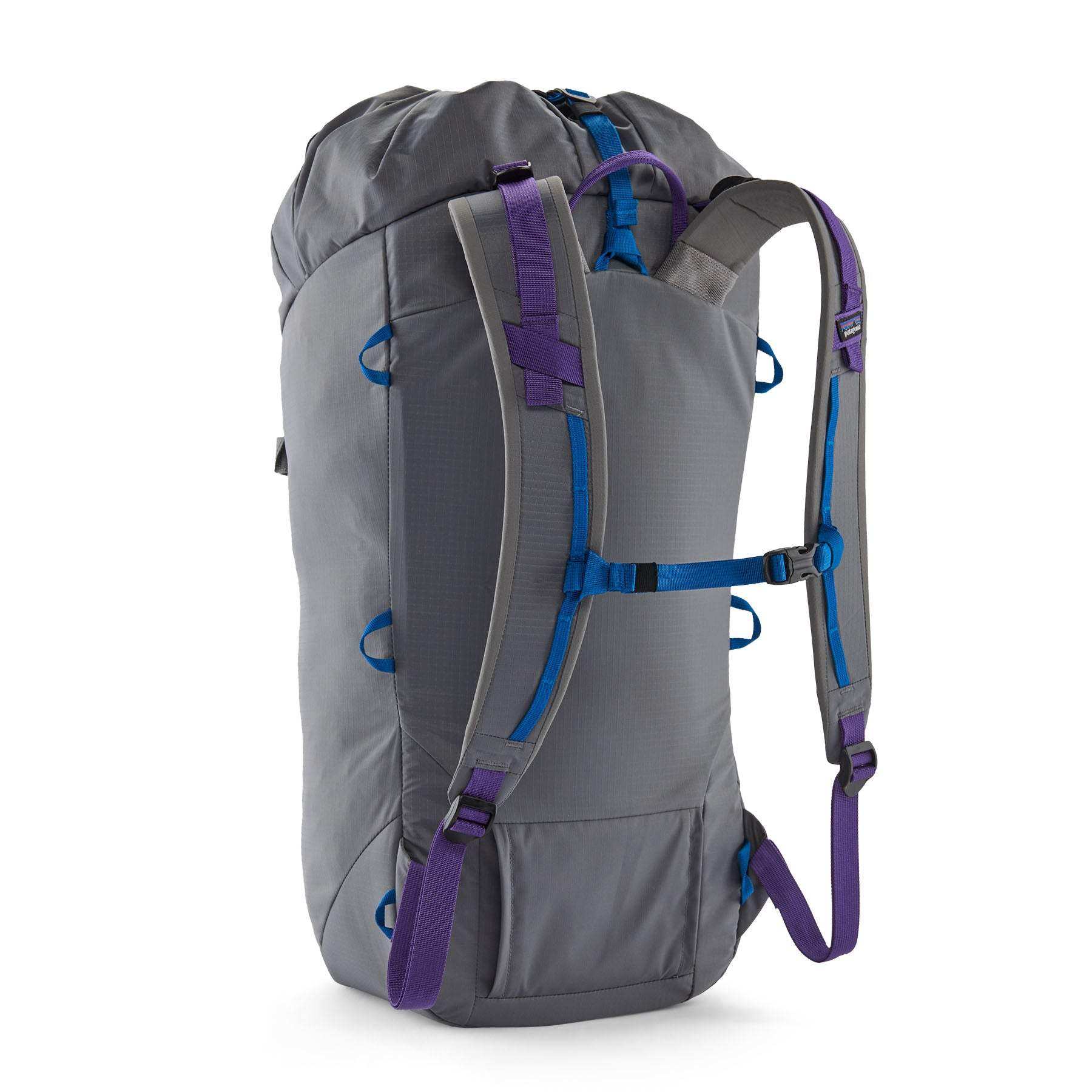Ascensionist 35L climbing backpack with adjustable straps and integrated ice axe carry system