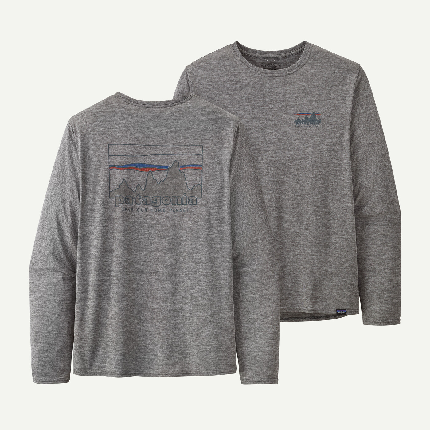 Maglia tecnica versatile M's L/S Cap Cool Daily graphic shirt in breathable, odor-resistant fabric