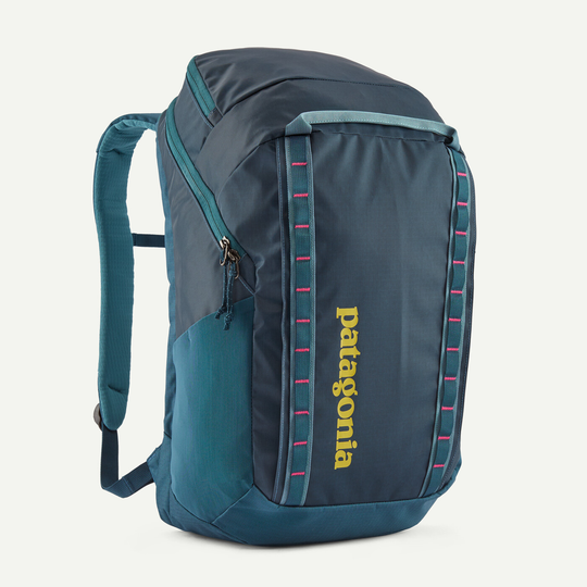 32L Black Hole Pack backpack with recycled polyester fabric, blue color.