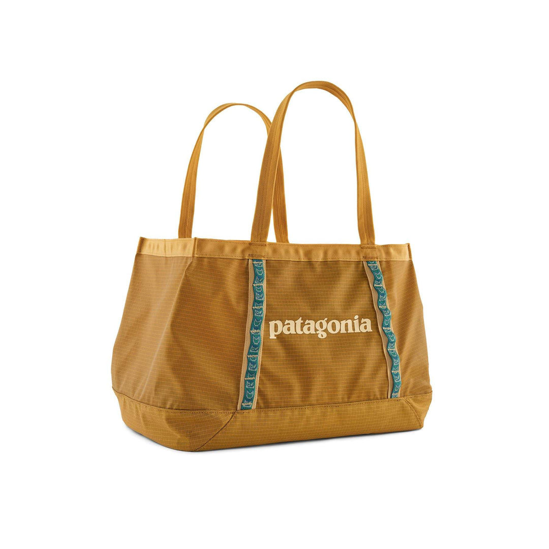25L Black Hole Tote, lightweight recycled polyester, Fair Trade Certified stitching.