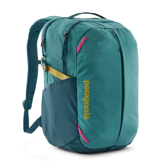 Teal Refugio Day Pack 26L made from recycled polyester with DWR finish.