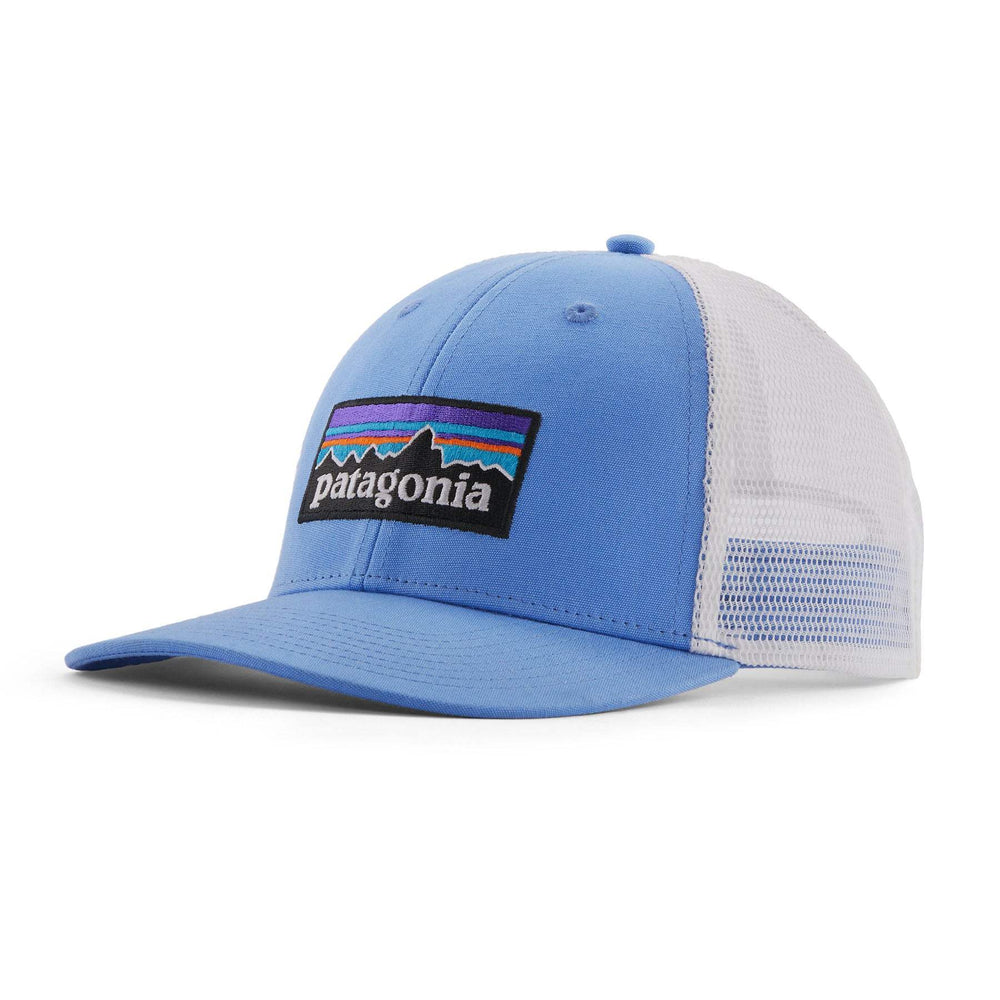 P-6 Logo Lopro Trucker Hat with recycled fishing nets visor and organic cotton front.