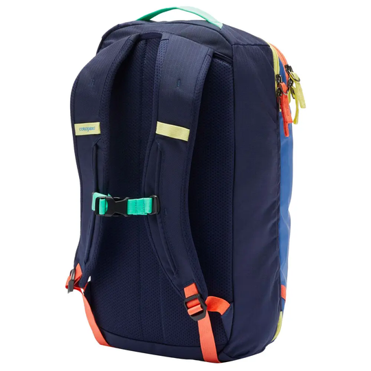Allpa Mini 20L Travel Pack with adjustable straps and durable recycled fabric.