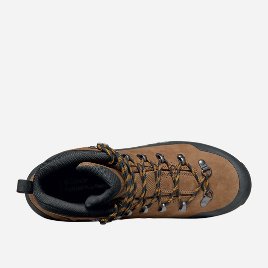 Waterproof Nebraska II Gtx hiking boot with nubuck leather and protective rubber rand.