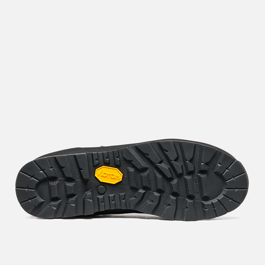 Sole of Nebraska II Gtx hiking boot showing rugged Vibram tread design.