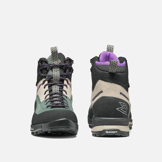 Trekking scarponi Vetta Tech Gtx Wms, impermeabili, pelle scamosciata, adatti per vie ferrate.