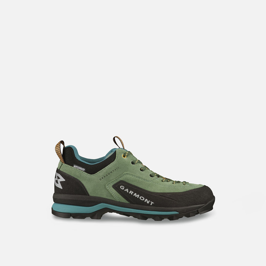 Dragontail WP mountain shoes, waterproof suede, hiking approach.