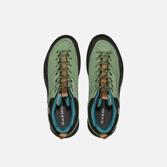 Dragontail WP waterproof hiking shoes with suede leather upper.