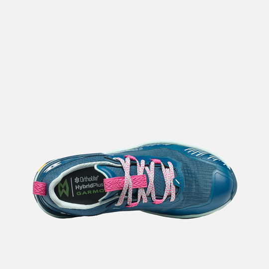Lightweight and waterproof 9.81 Engage hiking shoe for women, featuring technical polyester upper and G-WRAP technology.