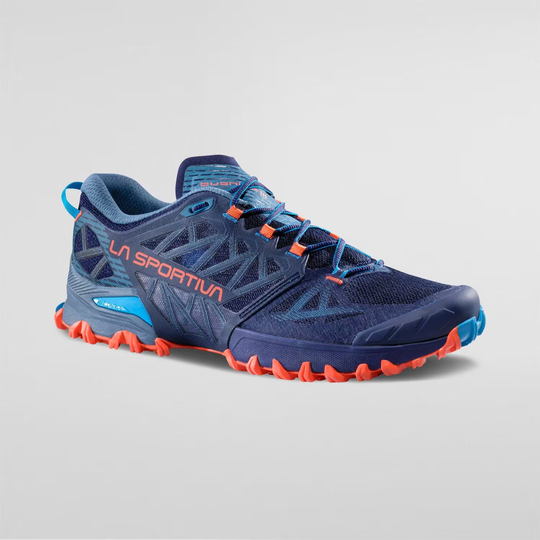 Bushido III trail running shoe with aggressive grip and breathable construction for off-road terrains.