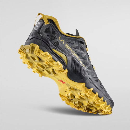 Bushido III trail shoe with aggressive grip and breathable design for skyraces.
