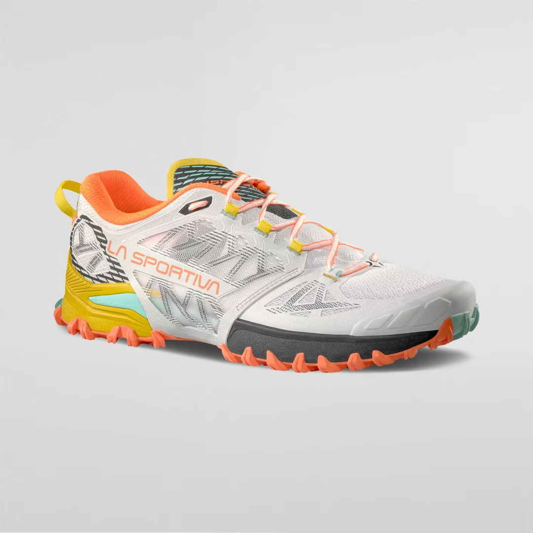 Bushido III trail running shoe with aggressive grip and breathable side panels.