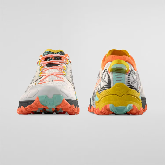 Trail running shoes, Bushido III, with aggressive grip and breathable design.