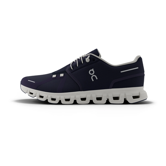Cloud 6 M sneaker with Zero-Gravity cushioning in purple, side view.