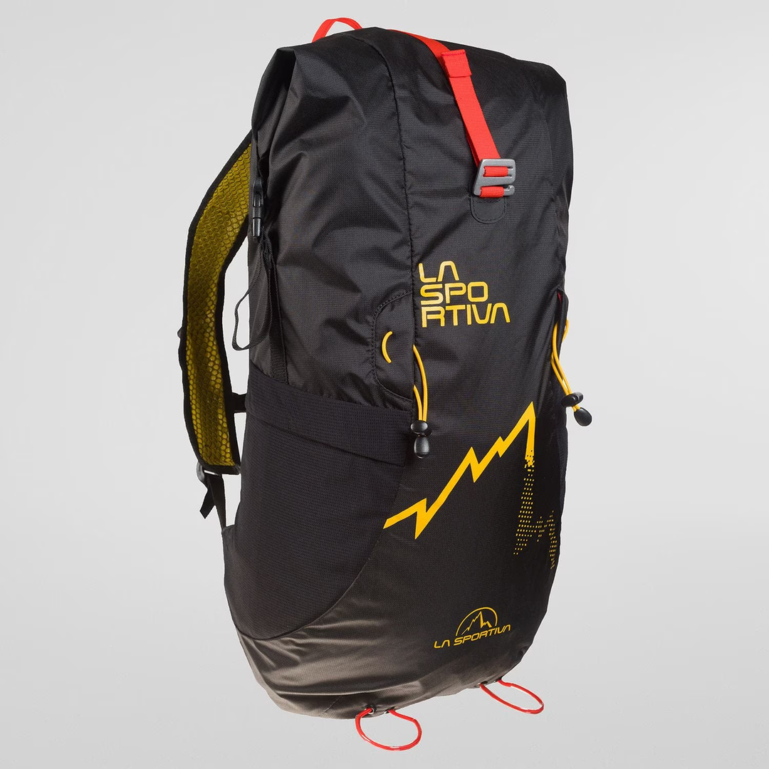 Ultralight Alpine Backpack in reinforced nylon with external ice axe holder and hydration system compatibility.