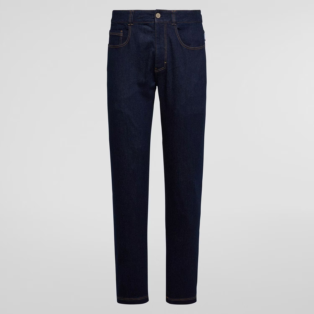 Eldo Jeans M, versatile and stretchy climbing denim with five pockets, reinforced button closure, regular fit.