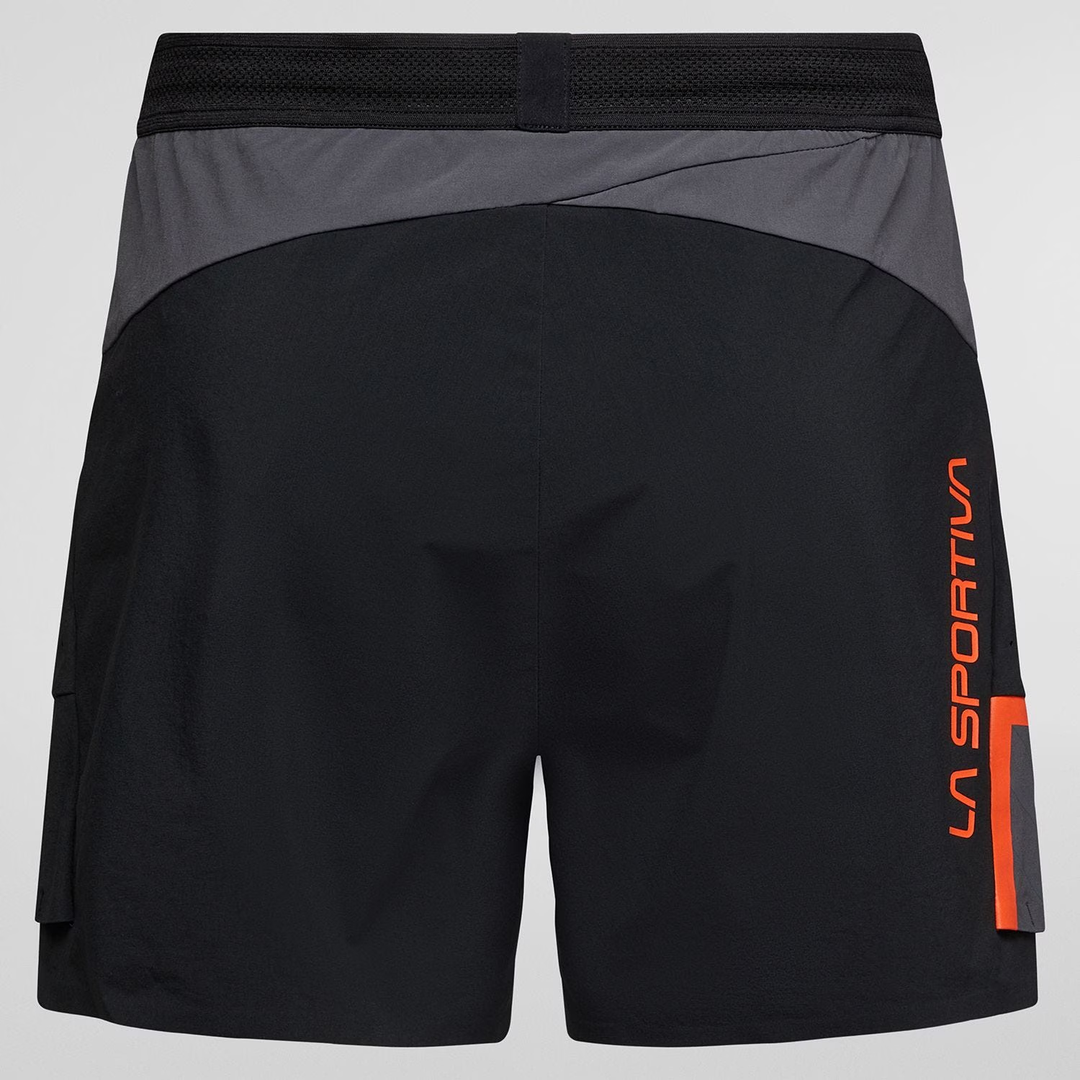 Comp Short W women's climbing shorts with elastic waist, slim fit, breathable recycled materials.
