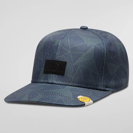 Dimension Hat with geometric pattern for climbing style.