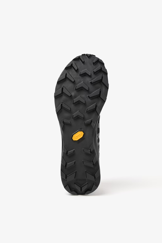 Kjerag Brut trail shoe outsole with 6.5 mm lugs for superior grip.