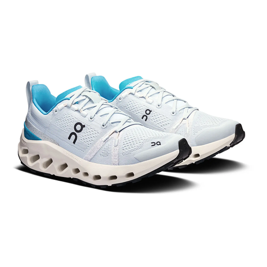 Light blue and white Cloudsurfer Trail W running shoes with CloudTec Phase® midsole and Missiongrip™ outsole.