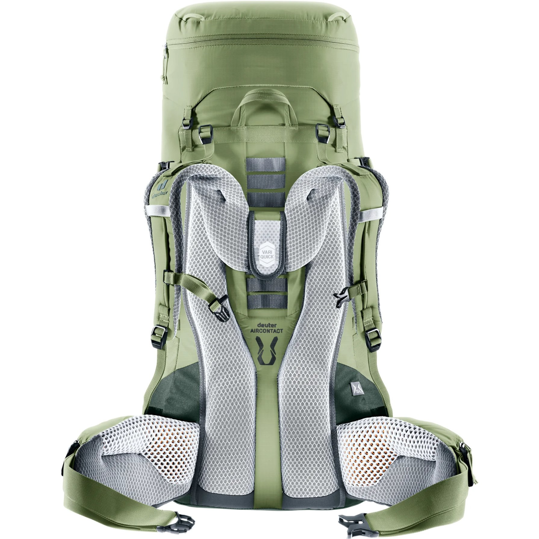Lightweight Aircontact Lite 45 + 10 SL trekking backpack with ergonomic design, adjustable straps, and ventilation system.