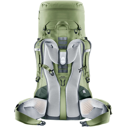 Lightweight Aircontact Lite 45 + 10 SL trekking backpack with ergonomic design, adjustable straps, and ventilation system.