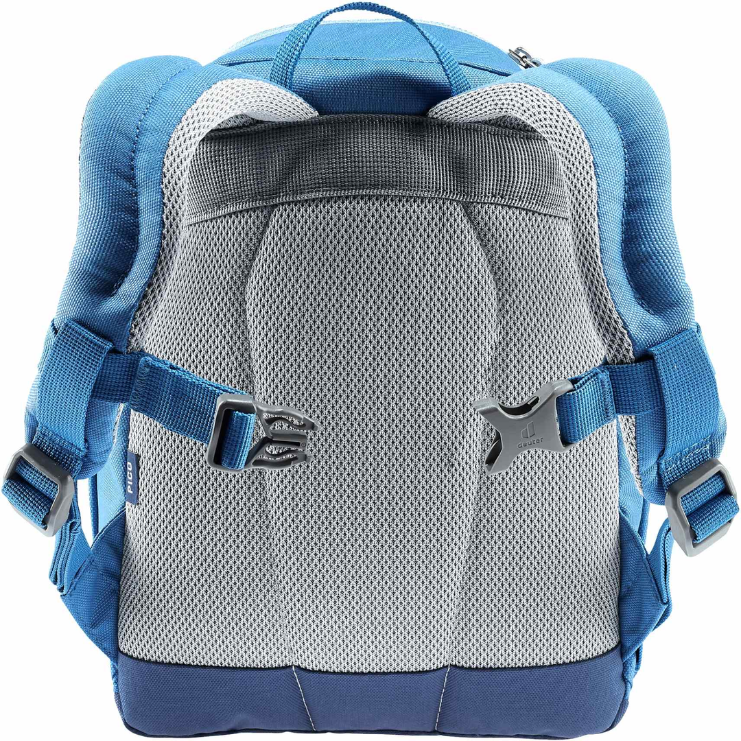 Zaino Pico con schienale comodamente imbottito e spallacci morbidi, blu.