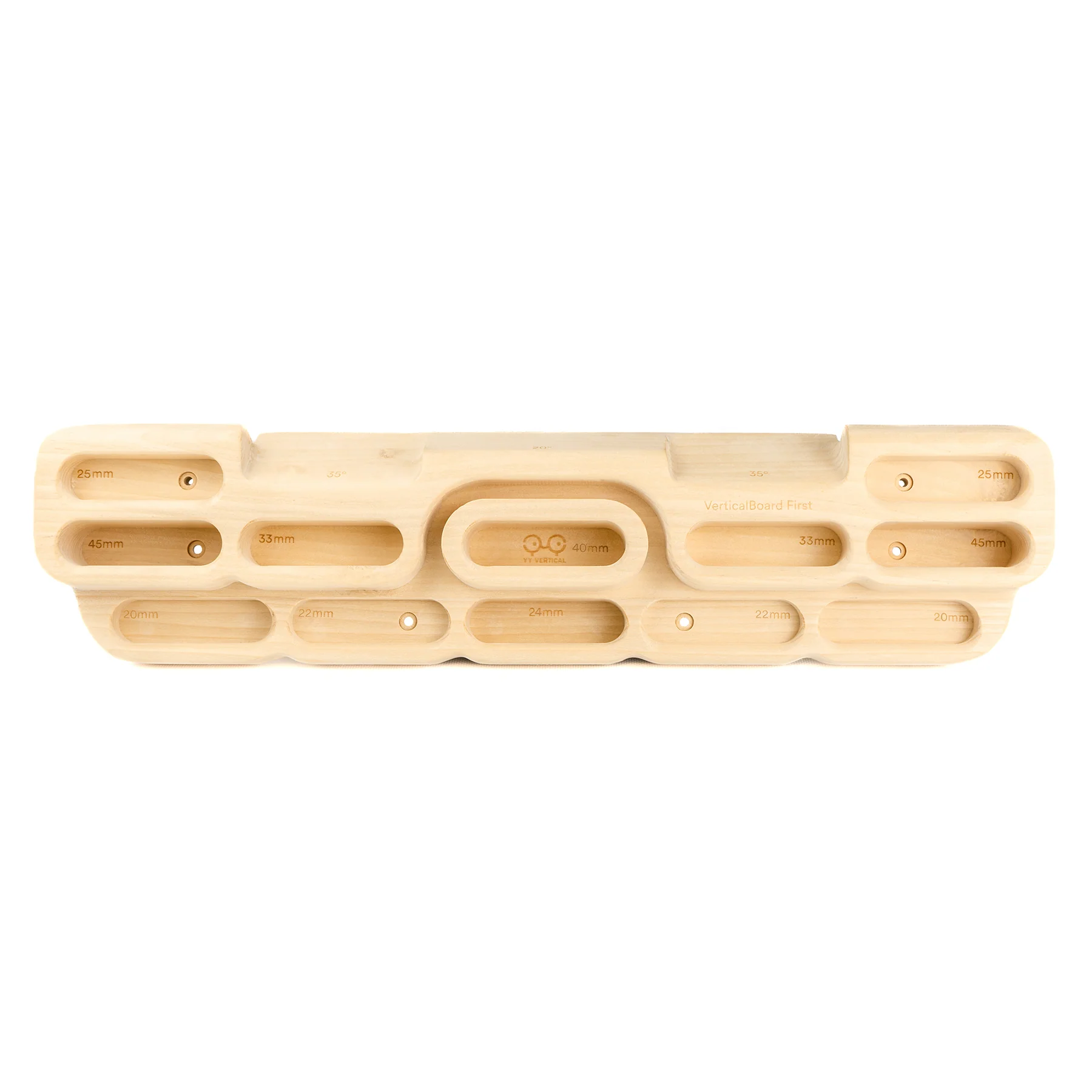 VerticalBoard First training board with multiple grip depths for climbers