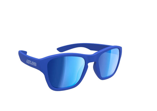Blue Salice 163RW junior sunglasses with mirrored lenses, cat. 3, from 2023 collection.