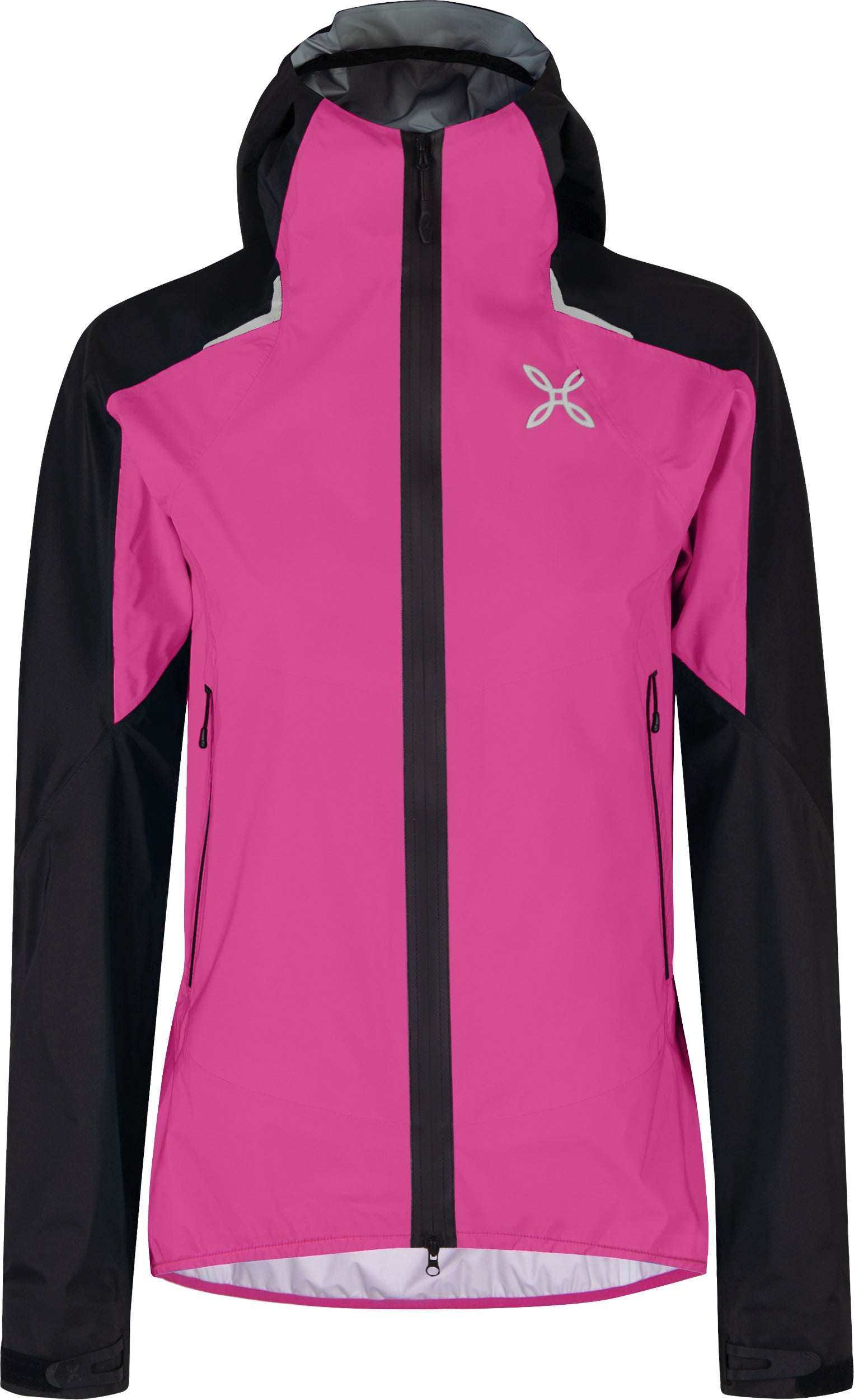 Giacca impermeabile donna leggera e resistente con cappuccio e polsini regolabili per outdoor