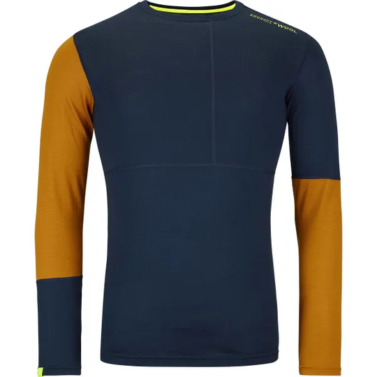 Men's 185 Rock'N'Wool long sleeve merino wool shirt for winter outdoor activities