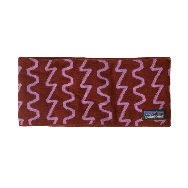 Powder Town unisex winter headband in recycled polyester with thermal earmuffs and fleece insulation