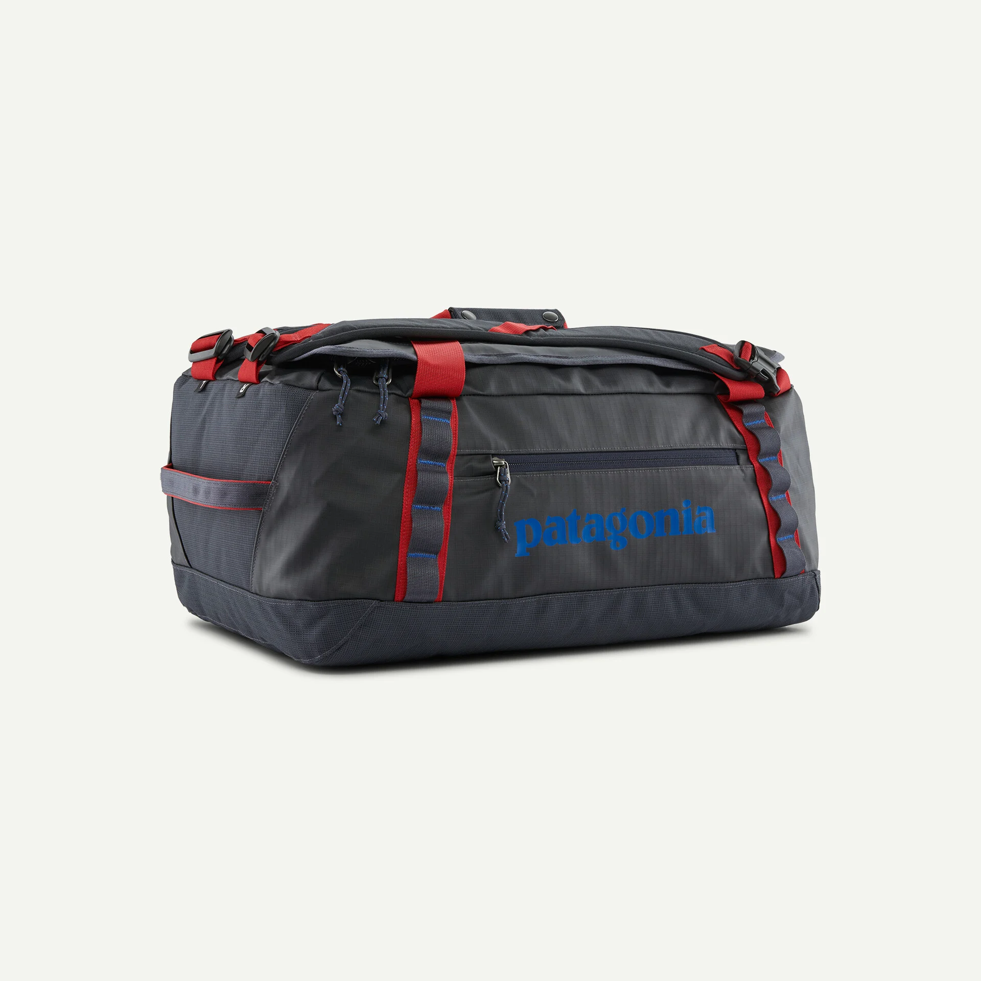 Black Hole Duffel 40L black reusable weekend travel bag with ergonomic straps and water-resistant fabric