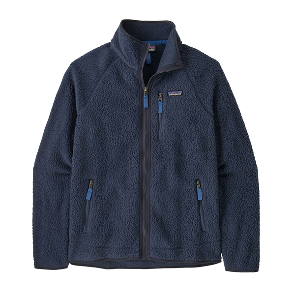Giacca casual in pile 100% poliestere riciclato con zip integrale e collo a listino in colore tinta unita