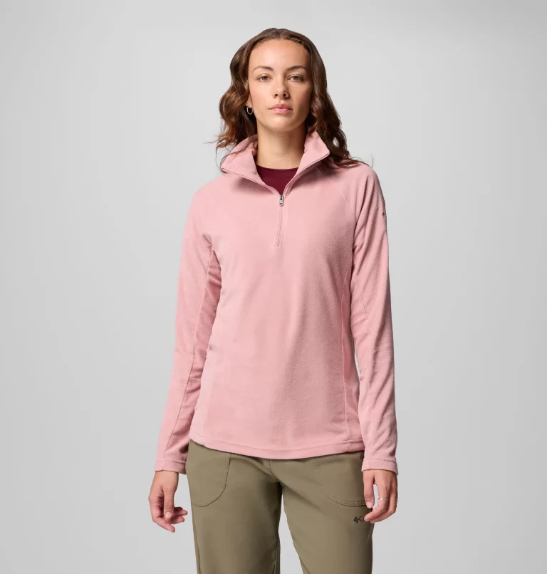 Felpa Columbia Glacial IV ½ Zip in microfleece leggero da donna per trekking e uso quotidiano
