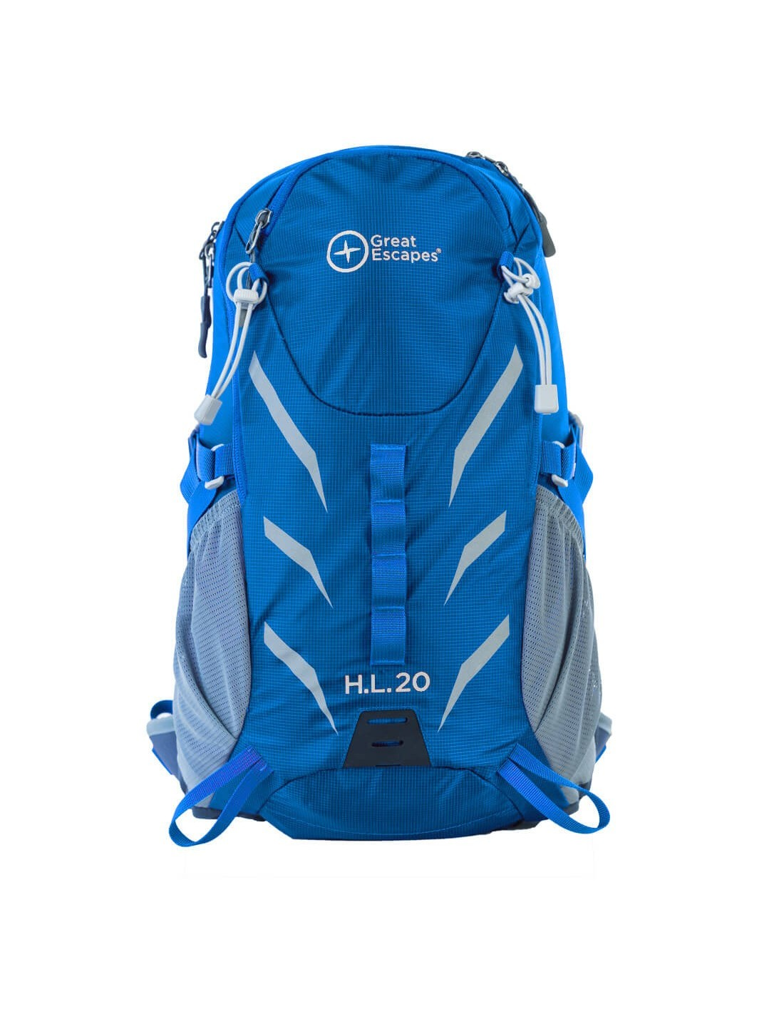Zaino H.L. 20 ergonomico in nylon leggero con tasche multiple e copri pioggia per escursioni giornaliere