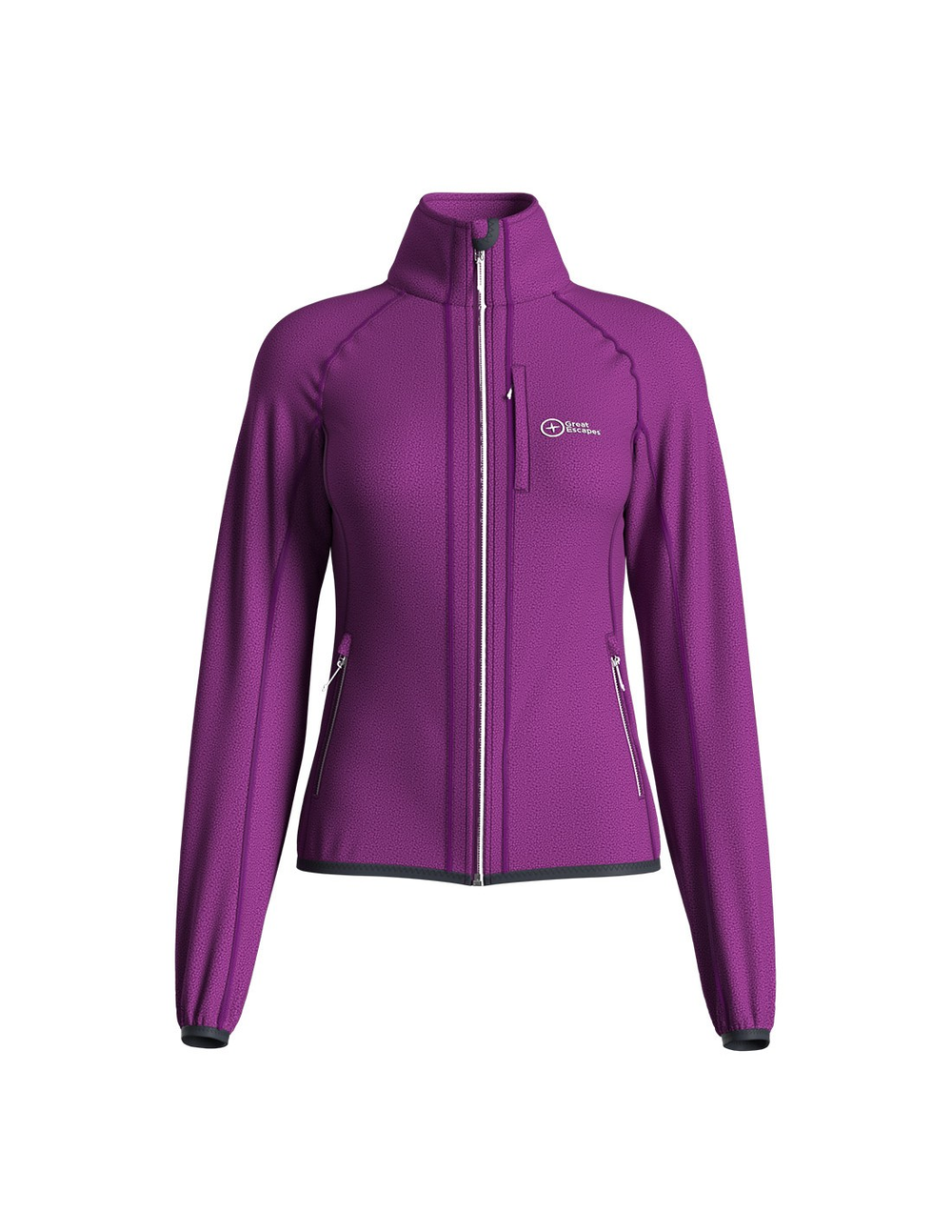 Chaqueta de mujer Roseg Lady Long Zip de micropolar Polartec®, ligera y transpirable con bolsillos en la cintura para actividades al aire libre