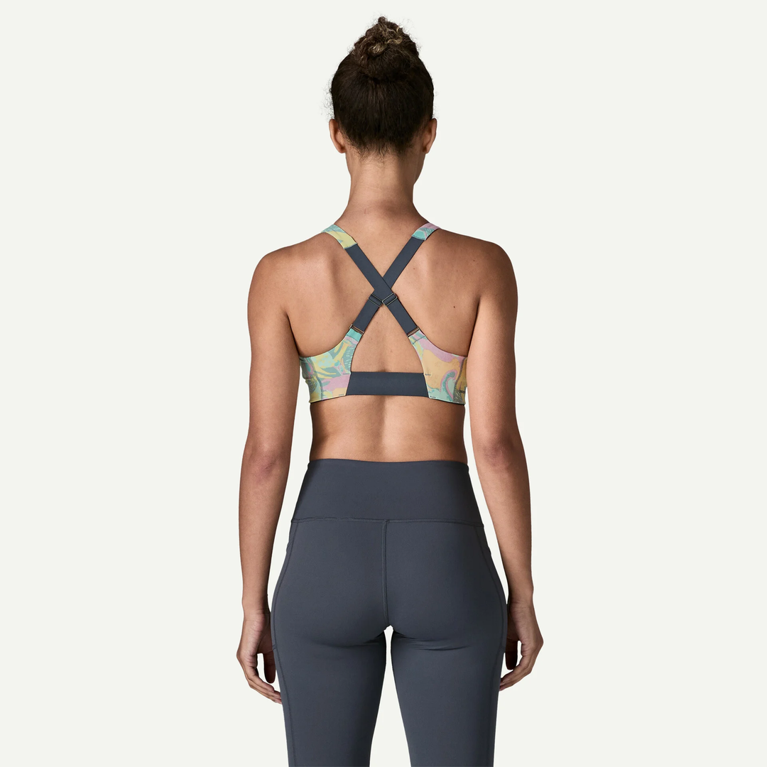 Reggiseno sportivo W's Shadowlite Mid Impact regolabile traspirante e a rapida asciugatura in nylon riciclato