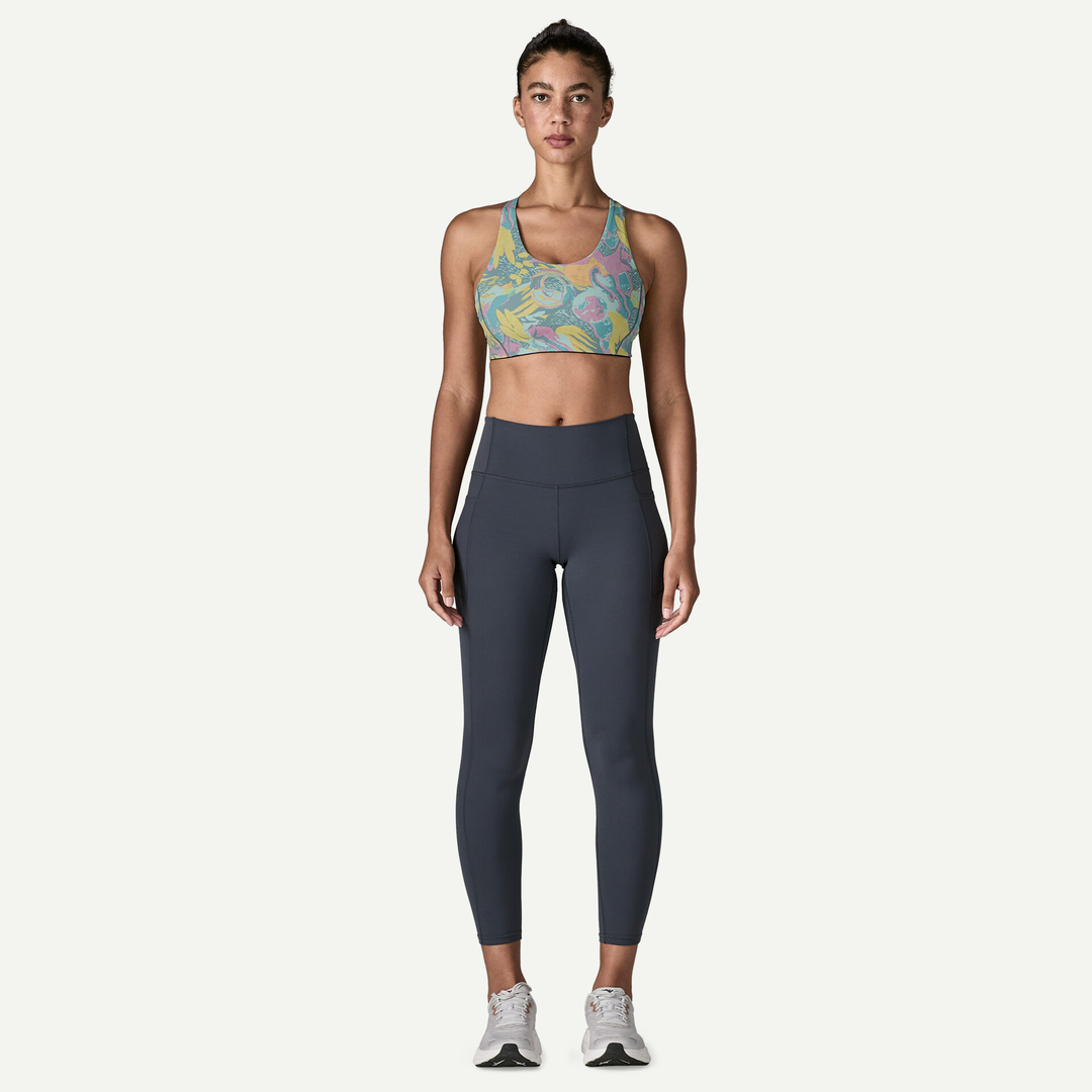 Reggiseno sportivo W's Shadowlite Mid Impact regolabile in nylon riciclato, traspirante e con controllo odori