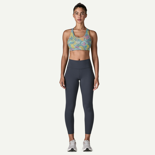 Reggiseno sportivo W's Shadowlite Mid Impact regolabile in nylon riciclato, traspirante e con controllo odori